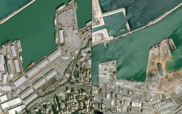 Бейрут сейчас, вид сверху: ущерб предварительно оценивается от 3 до 5 миллиардов $