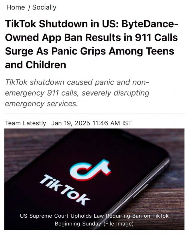 В США заблокировали TikTok