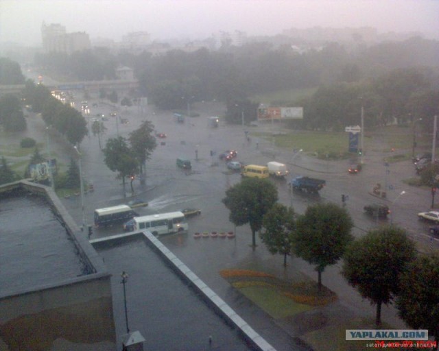 А в Минске дождик прошел