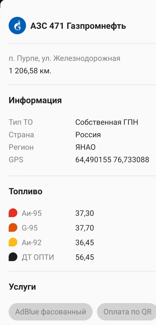 Цены на бензин