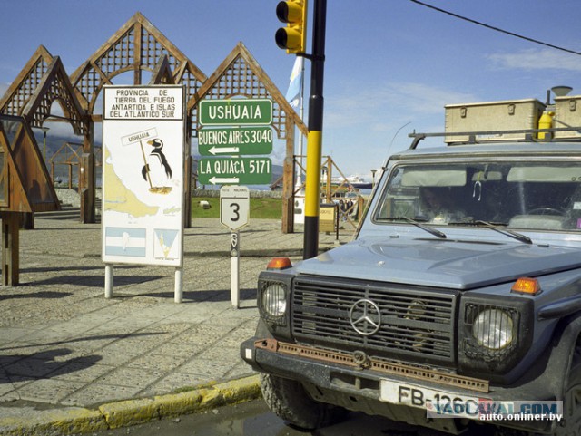 Немец проехал на Gelandewagen весь мир.