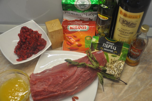 Мясо в смородиновом маринаде
