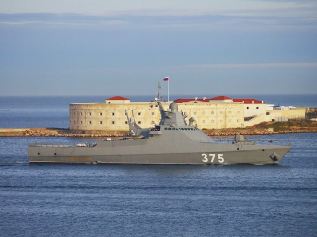 В Крыму проходит испытания новейший российский большой патрульный корабль