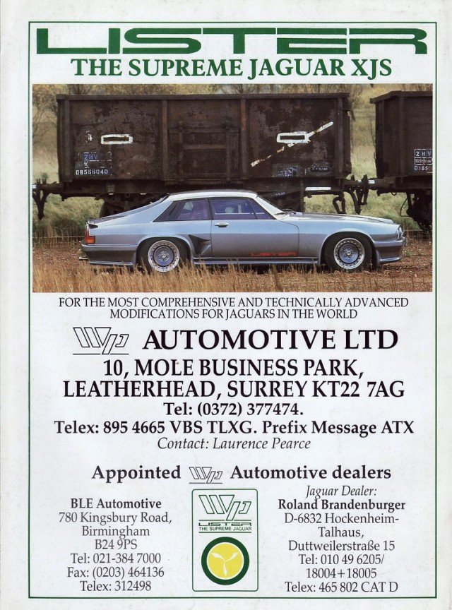 1989 Lister Jaguar Le Mans. Автопятница №45