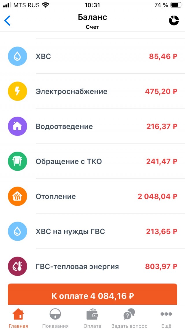 Отопление в за февраль 2025 года