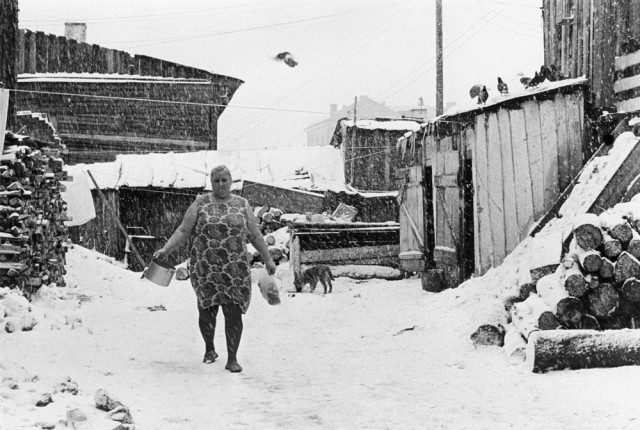 Очереди в СССР на снимках