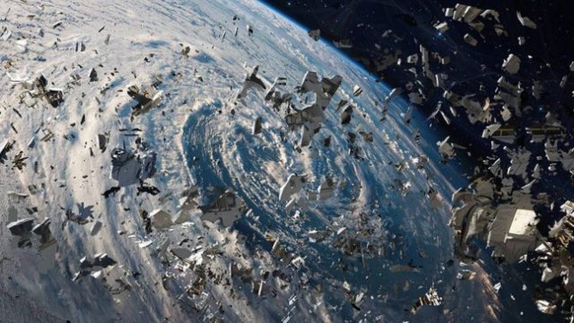"Вид из иллюминатора корабля Dragon-2"