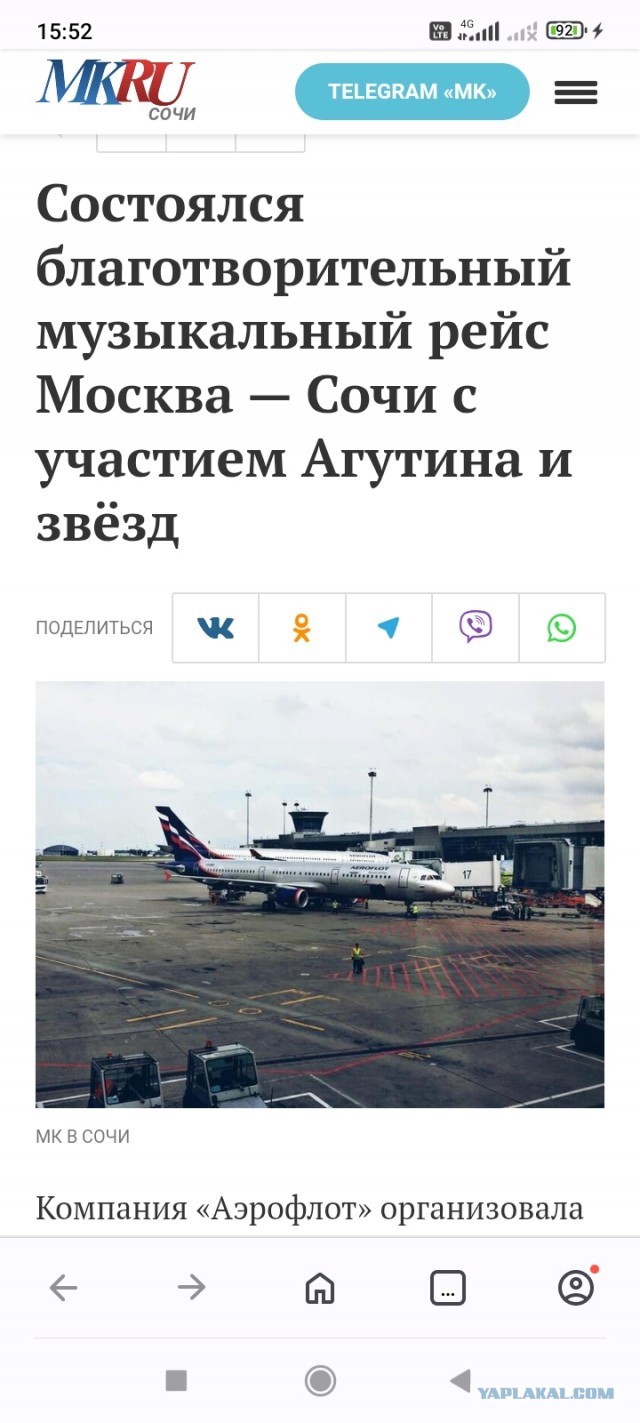 Леонид Агутин устроил концерт для пассажиров рейса Москва-Сочи