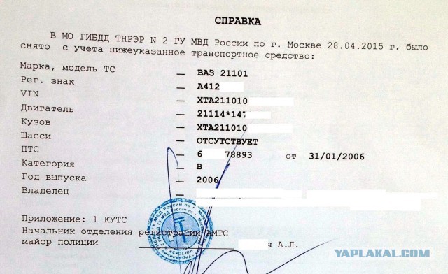 Если покупатель не перерегистрирует авто на себя. (Наказание)