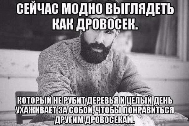 А давайте обсудим моду на бороды!