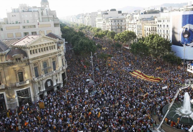 Миллионная демонстрация: Каталония против Испании