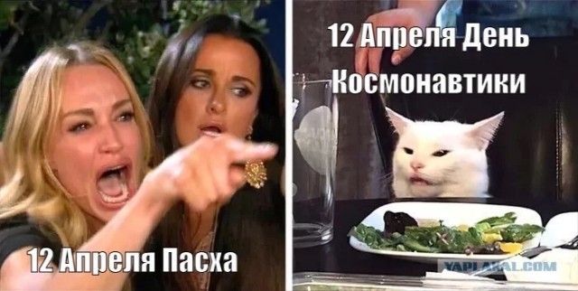 Когда Пасха и День космонавтики выпали на один день