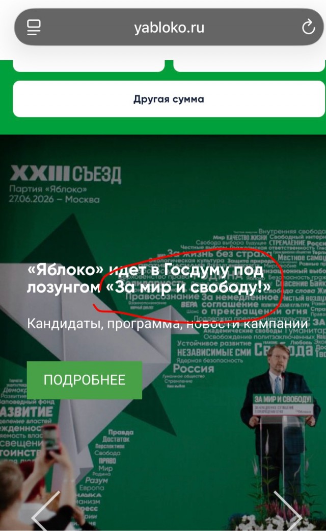 *БАЯН*Партию "Яблоко" сняли с выборов в Госдуму — Верховный суд удовлетворил иск "Родины