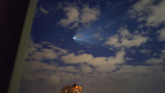 Пуск ракеты-носителя «Союз-ФГ» с пилотируемым кораблем «Союз МС-15».