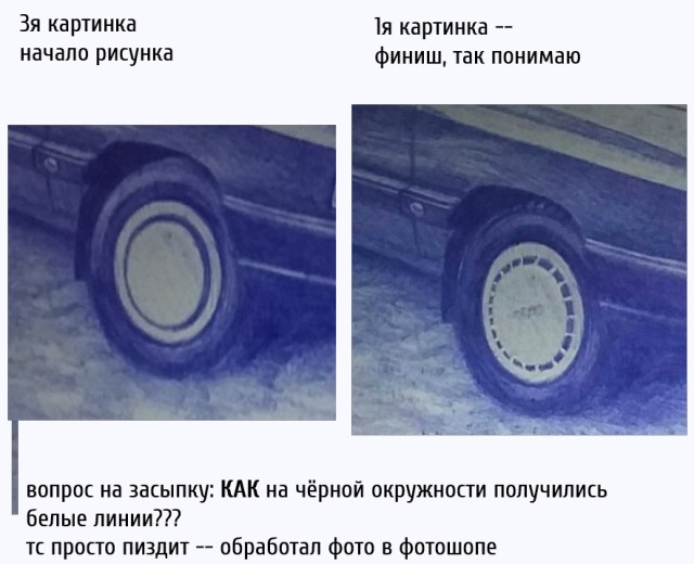 Рисунок шариковой ручкой
