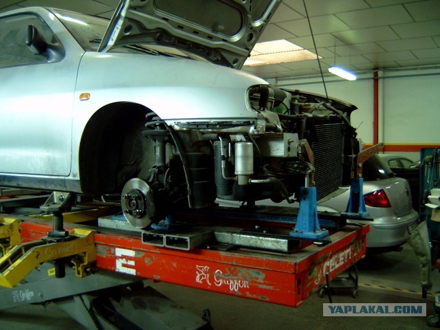 Ремонт автомобиля со сложным перекосом.