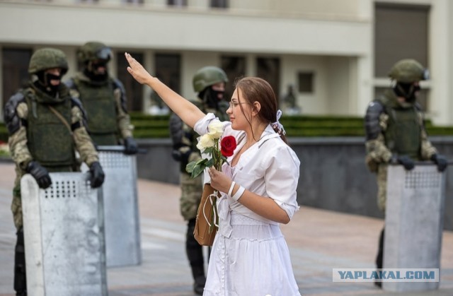 Песня фашистов в Минске.