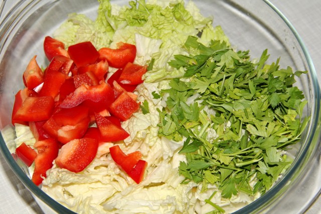 Импровизация с курицей и капустой
