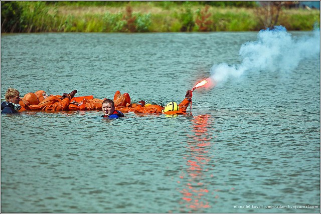 Тренировка космонавтов. "Водные процедуры"