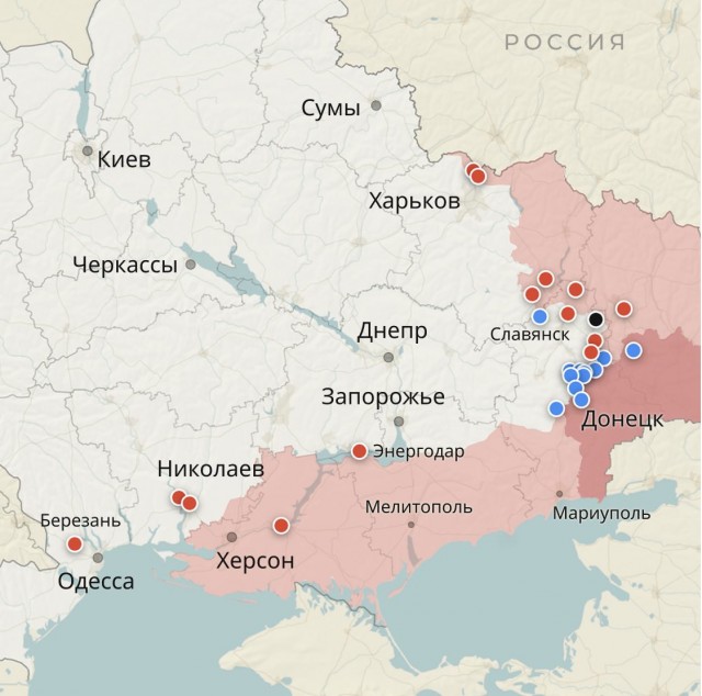 Сегодня ночью снова неспокойно было в Новой Каховке.