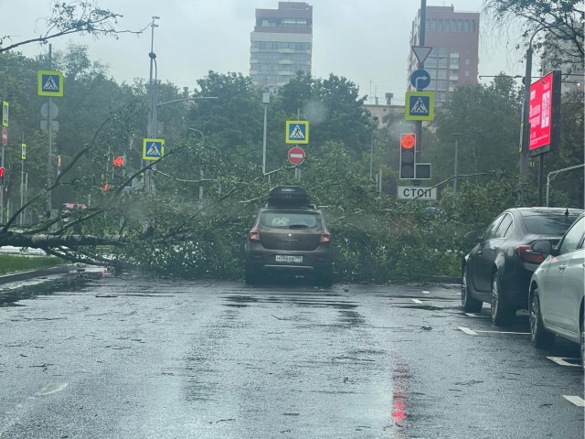 В Москве сильный ураган