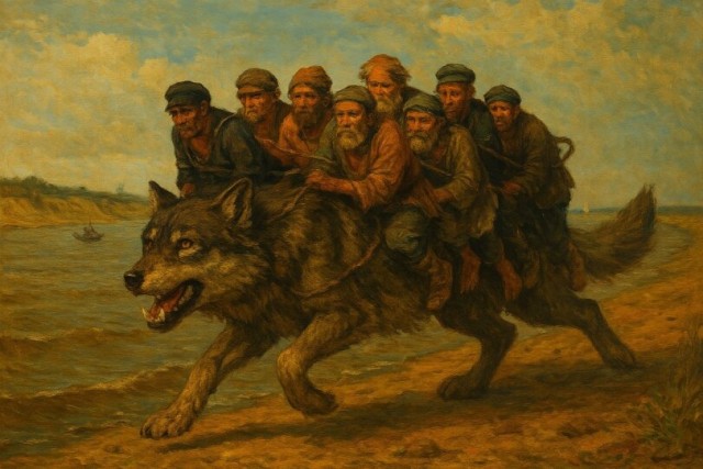 Бурлаки на волке