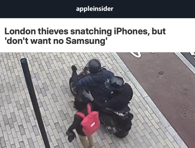 Воры в Лондоне возвращают украденные смартфоны, если это не iPhone