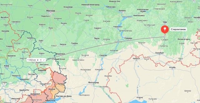 В Стерлитамаке (Башкортостан) после взрывов начался пожар