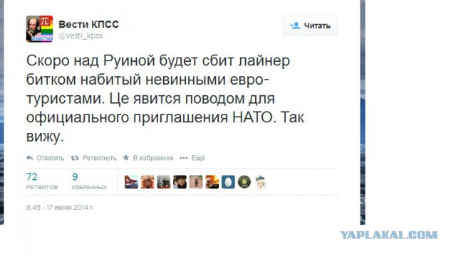 На Украине рухнул Боинг-777 малайзийских авиалиний