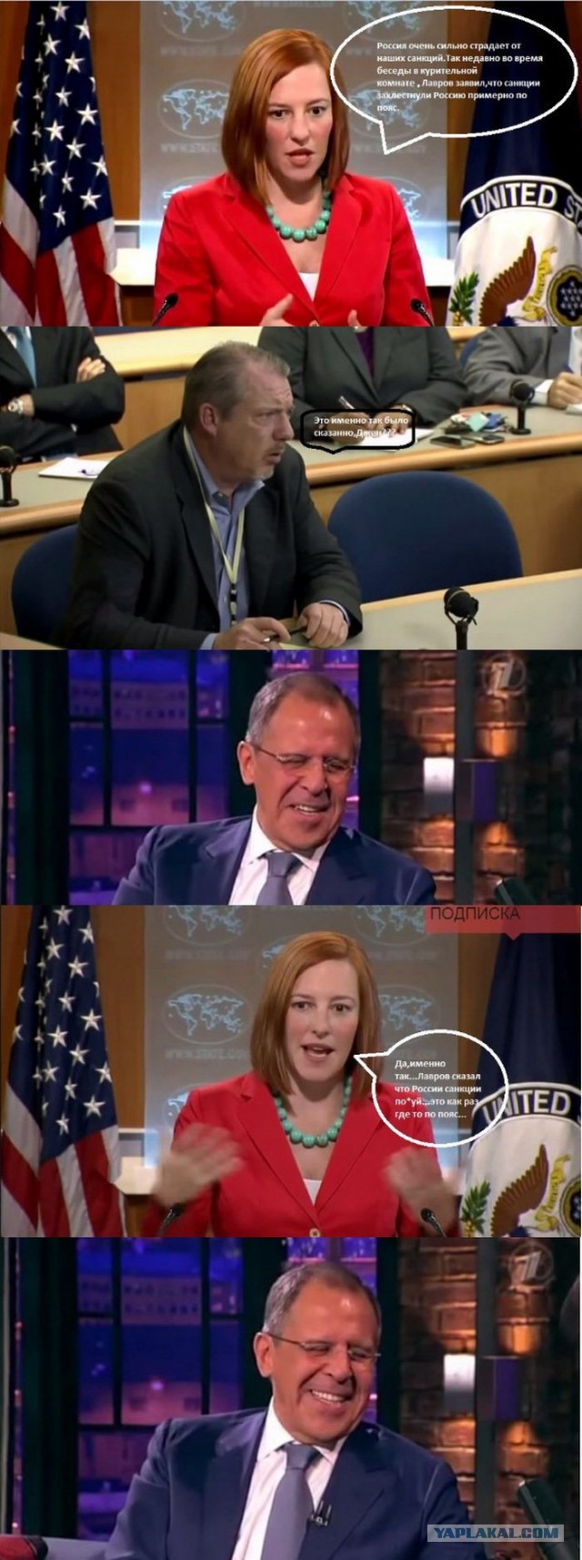 Санкции по пояс