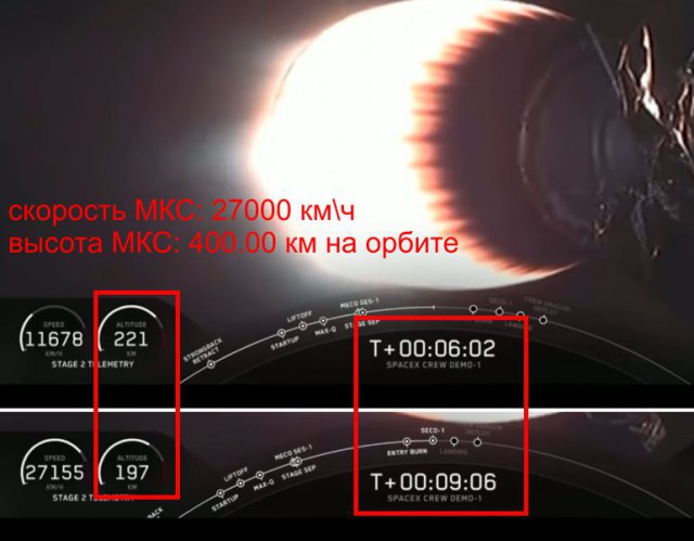 SpaceX запускает космический корабль Сrew Dragon