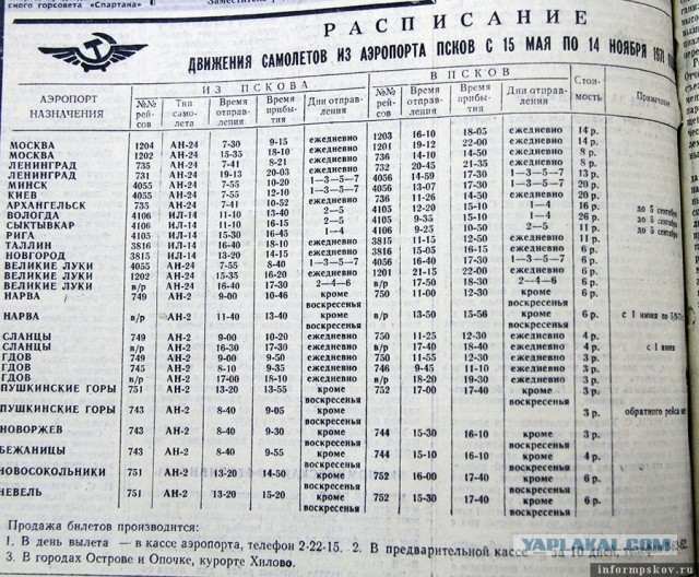 "Пап,а правда раньше в СССР самолеты летали в любой райцентр?"
