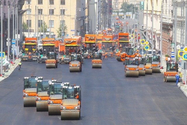 Укладка асфальта в Чехии
