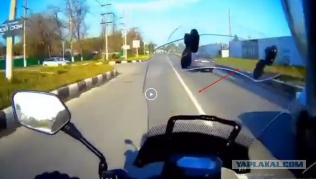 В Новокуйбышевске байкер снял момент своей гибели