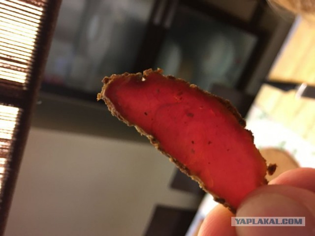 Домашнее сыровяленое мясо. Лосятина, телятина.