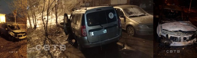 В Омске сожгли несколько машин с буквой Z на стёклах