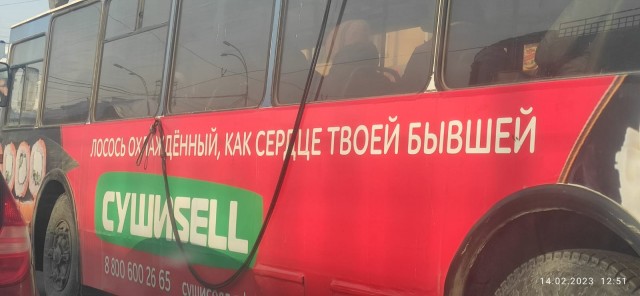 Жителей Самары возмутила вызывающая реклама роллов