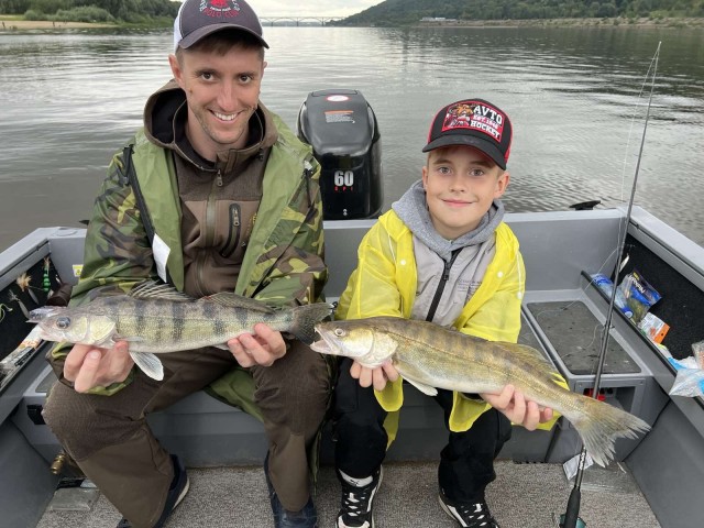 Съездили с племянником на Оку