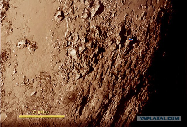 Первый детальный снимок поверхности Плутона
