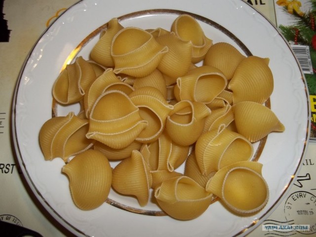 Макароны фаршированные