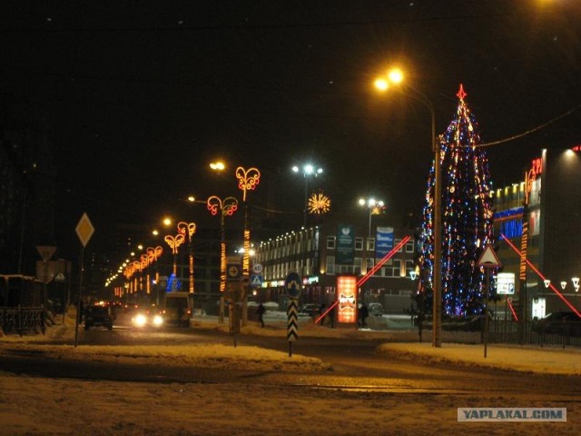Россия ночью