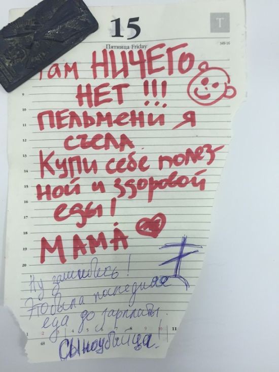 Фотоподборка сообщений на холодильниках