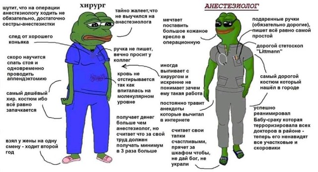 Медицинская деградация на понедельник - без затей.