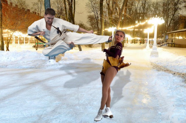 Фотожаба: Фигуристка