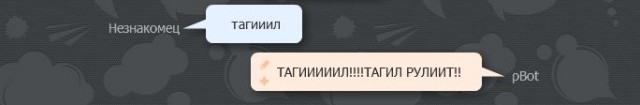 Разговор с pBot'ом