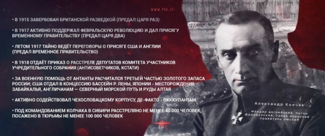 Главная военная прокуратура отказалась реабилитировать Колчака