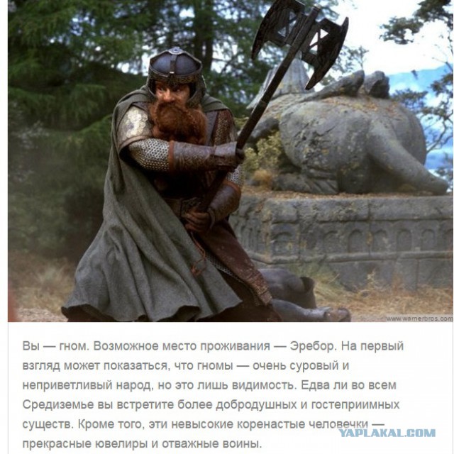 Тест: Проверьте, кем бы вы были, если бы жили в мире Средиземья
