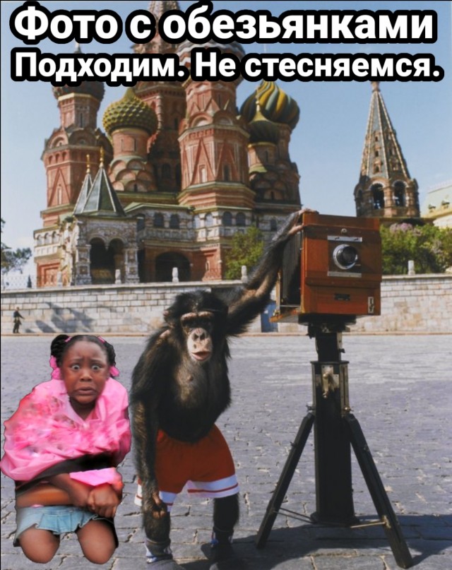Фотожаба: Негритянка на горках