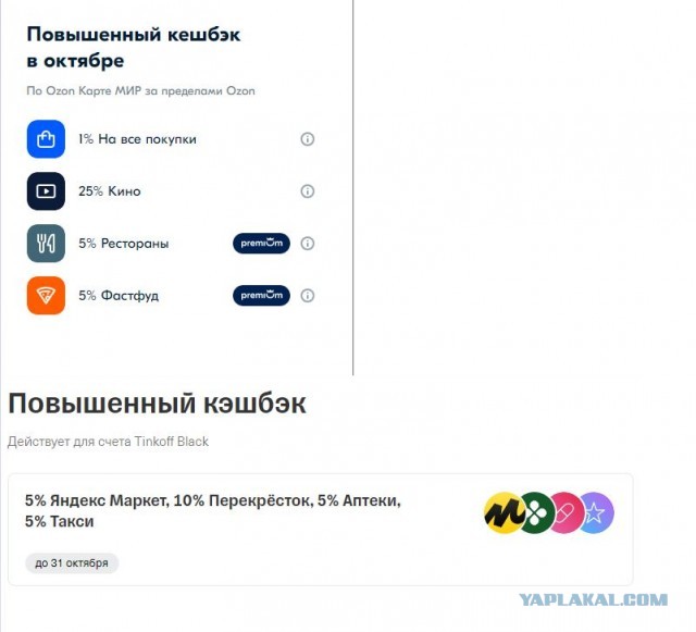 Кэшбэк от банка