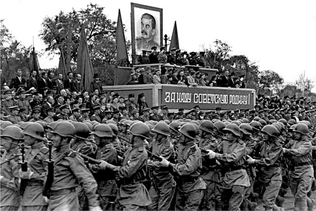 Парад Победы над Японией в Харбине, 1945 год